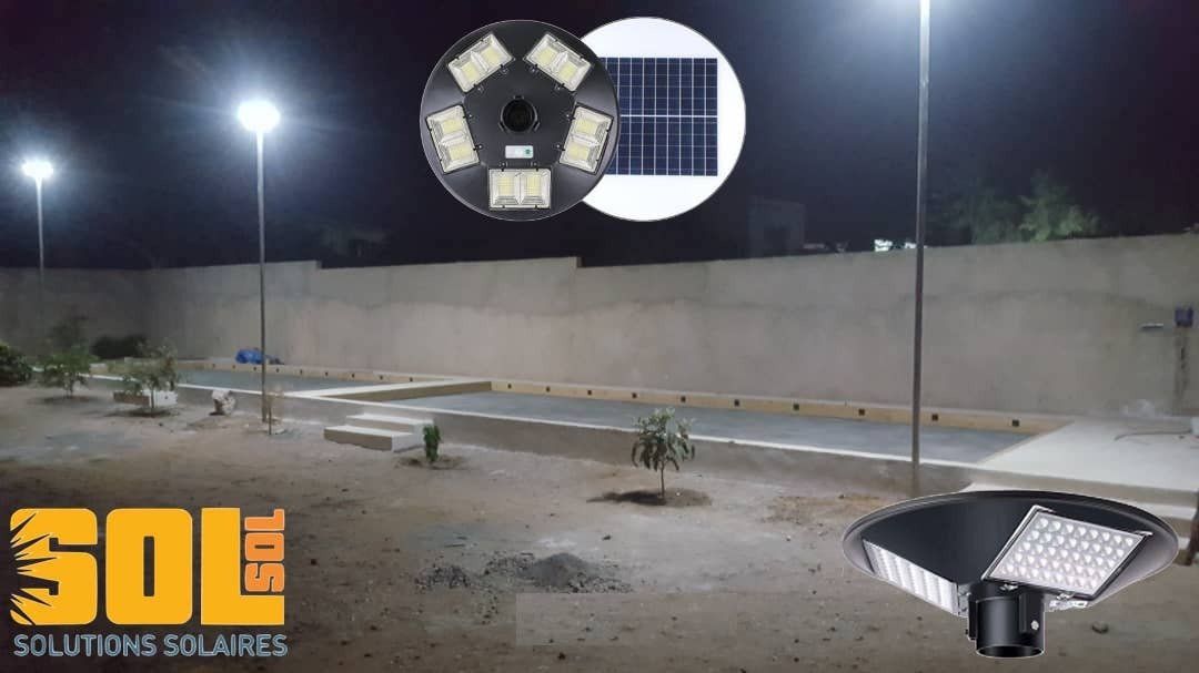 Éclairage solaire d’un boulodrome